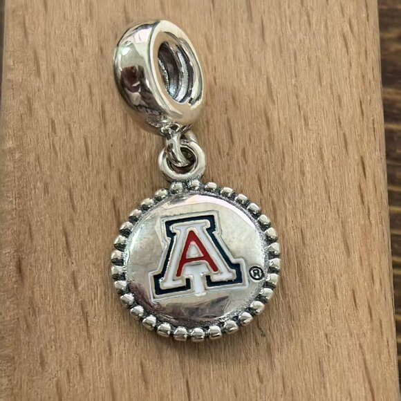 Pandora Arizona Wildcats Exclusive Charm, S925 Silver Bracelets - Picture 1 of 4